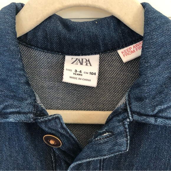 Zara kids denim jumpsuit - Picture 3 of 4